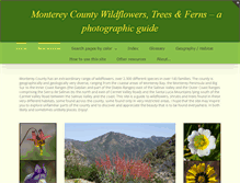Tablet Screenshot of montereywildflowers.com